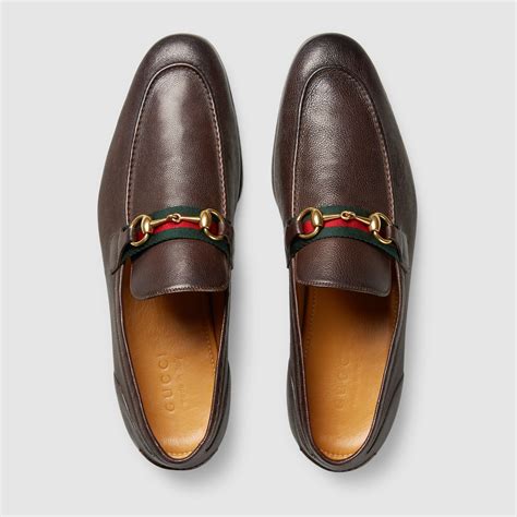 gucci mens brown shoes|loafers for men gucci.